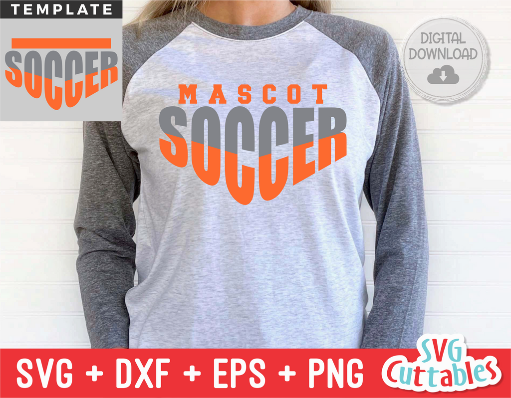 Soccer Template 0030 | SVG Cut File