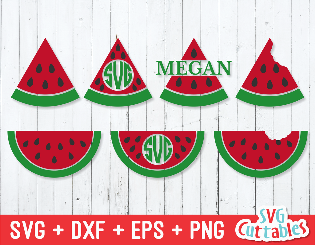 Watermelon | Monogram Frame | SVG Cut File
