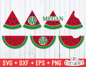 Watermelon | Monogram Frame | SVG Cut File