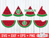Watermelon | Monogram Frame | SVG Cut File