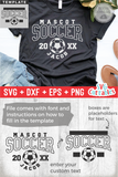 Soccer Template 0031 | SVG Cut File