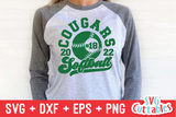 Softball Template 0031 | SVG Cut File