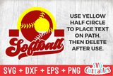 Softball Template 0031 | SVG Cut File