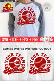 Softball Template 0031 | SVG Cut File