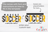 Soccer Template 0032 | SVG Cut File