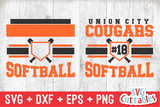 Softball Template 0033 | SVG Cut File