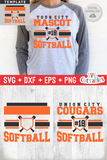 Softball Template 0033 | SVG Cut File