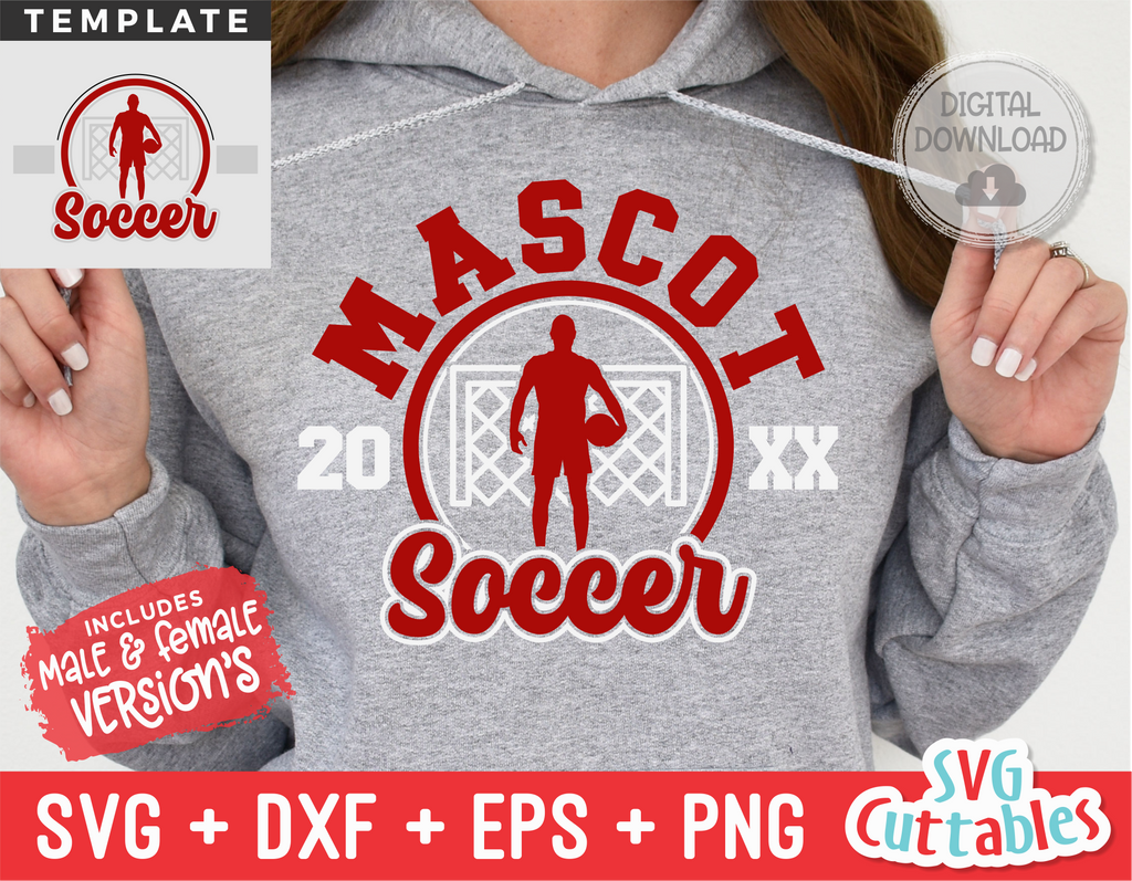 Soccer Template 0034 | SVG Cut File