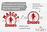 Soccer Template 0034 | SVG Cut File