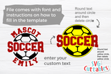 Soccer Template 0035 | SVG Cut File