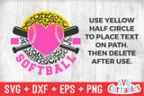Softball Template 0035 | SVG Cut File