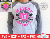 Softball Template 0035 | SVG Cut File