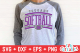 Softball Template 0036 | SVG Cut File