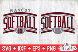 Softball Template 0036 | SVG Cut File