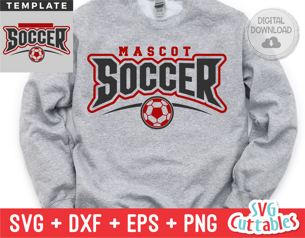 Soccer Template 0037 | SVG Cut File