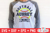 Softball Template 0037 | SVG Cut File