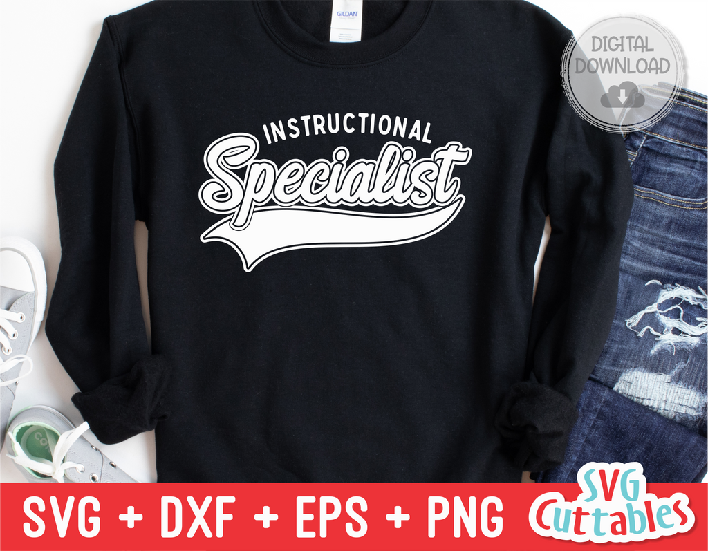 Instructional Specialist Swoosh | School SVG Cut File