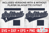 Softball Template 0038 | SVG Cut File