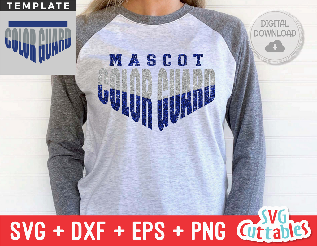 Color Guard Template 003 | SVG Cut File