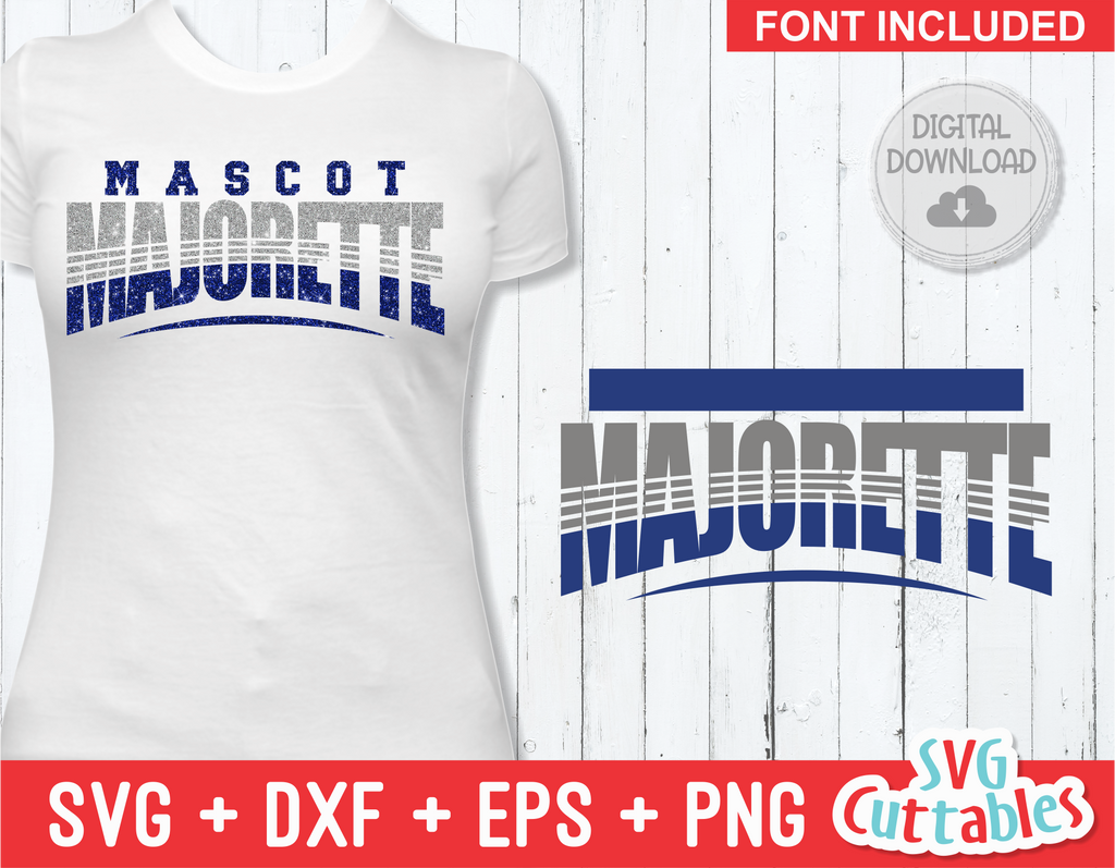 Majorette Template 003 | SVG Cut File