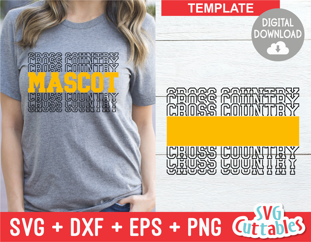 Cross Country Template 003 | SVG Cut File