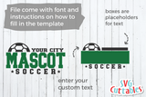 Soccer Template 003 | SVG Cut File