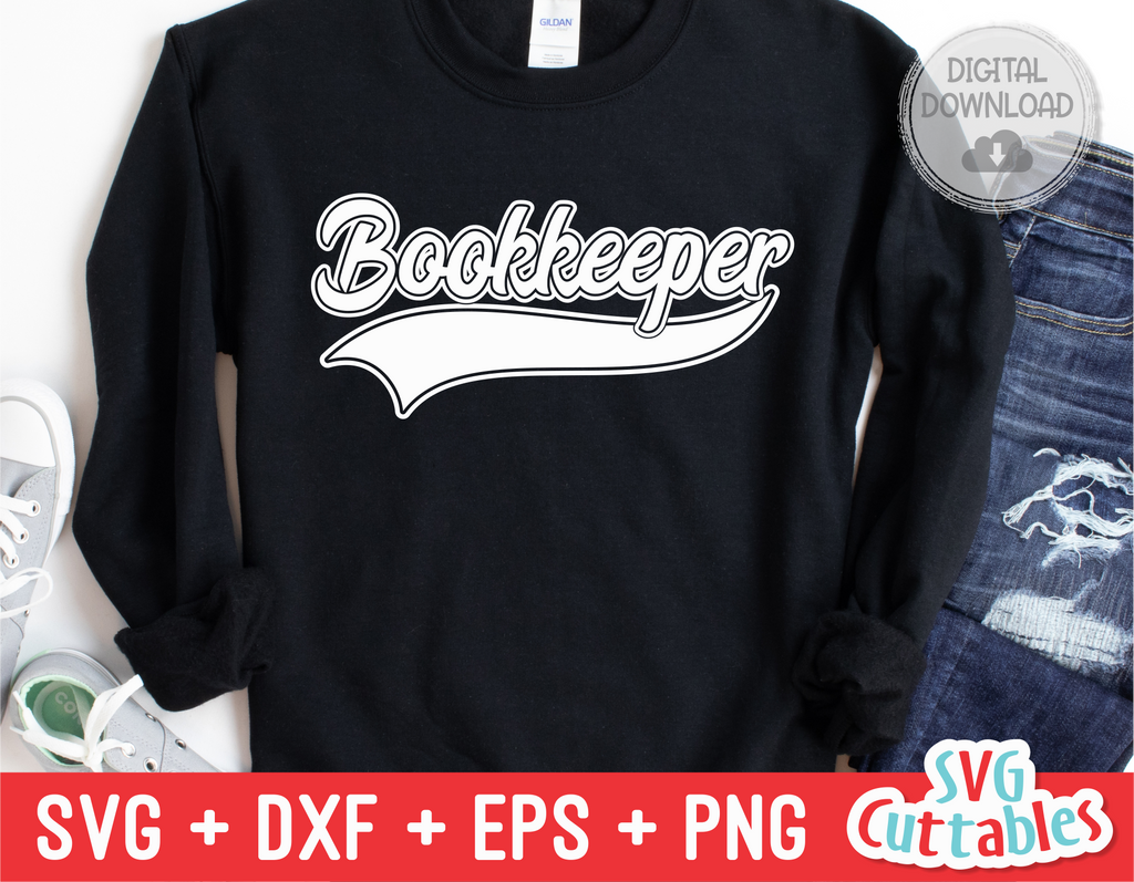Bookkeeper Swoosh | School SVG Cut File