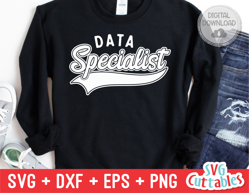 Data Specialist Swoosh | School SVG Cut File
