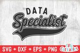 Data Specialist Swoosh | School SVG Cut File