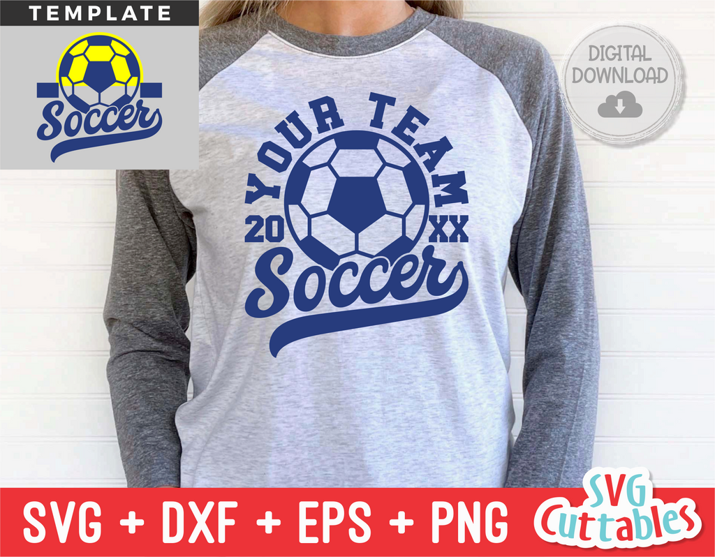 Soccer Template 0041 | SVG Cut File