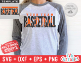 Basketball Template 0043 | SVG Cut File
