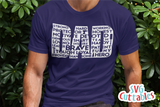Dad Word Art | Father's Day | SVG Cut File