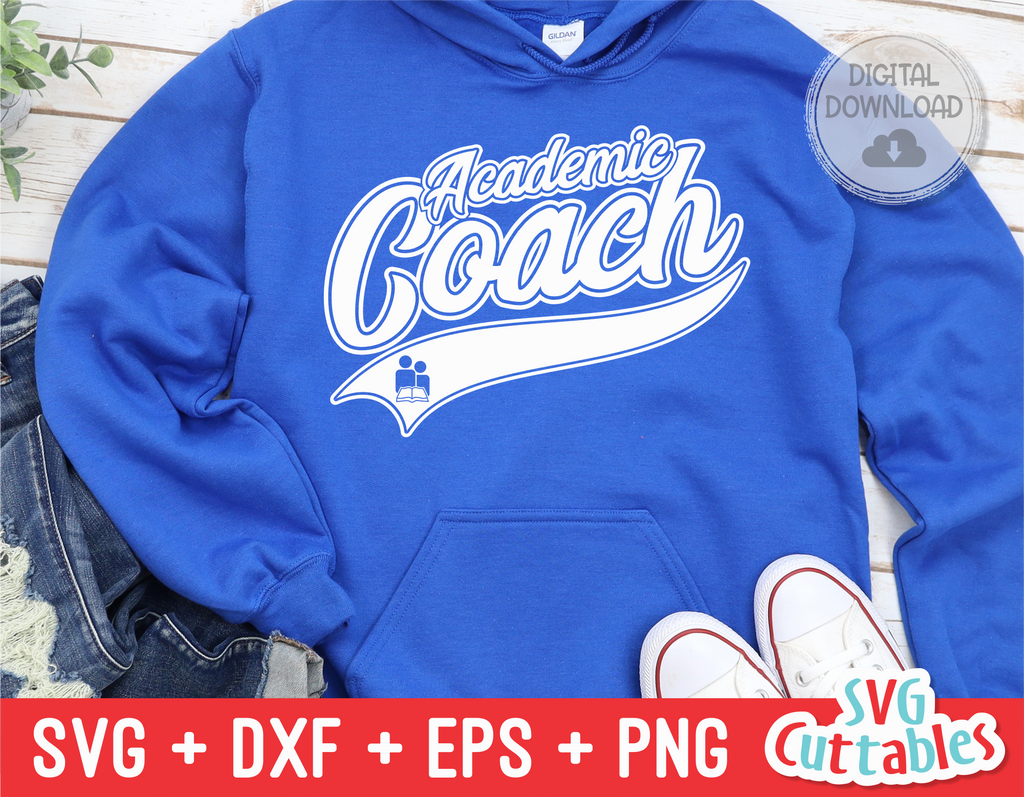 Academic Coach Swoosh | School SVG Cut File