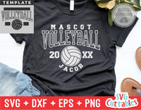 Volleyball Template 0049 | SVG Cut File