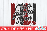 Color Guard Mom Brush Strokes