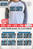 Cross Country Template 004 | SVG Cut File
