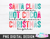 Santa Claus Reindeer Hot Cocoa | Sublimation PNG
