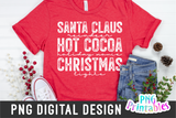 Santa Claus Reindeer Hot Cocoa | Sublimation PNG