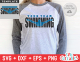 Swim Template 004 | SVG Cut File