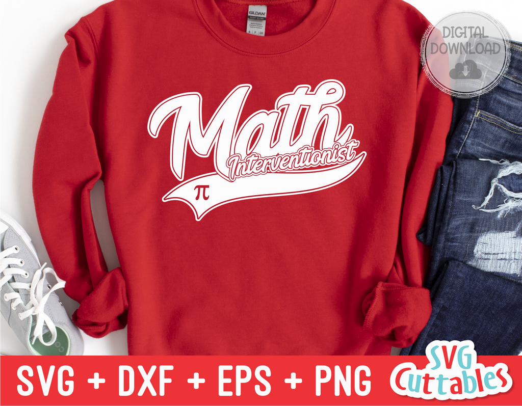 Math Interventionist Swoosh | School SVG Cut File