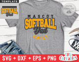 Softball Template 0050 | SVG Cut File