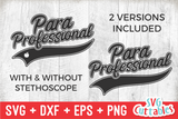 Para Professional Swoosh | School SVG Cut File