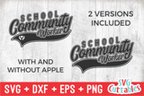 School Community Worker Swoosh | School SVG Cut File