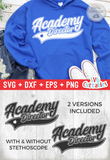 Academy Director Swoosh | School SVG Cut File