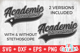 Academic Interventionist Swoosh | School SVG Cut File