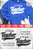 STEAM Teacher Swoosh | School SVG Cut File