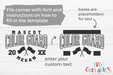 Color Guard Template 005 | SVG Cut File