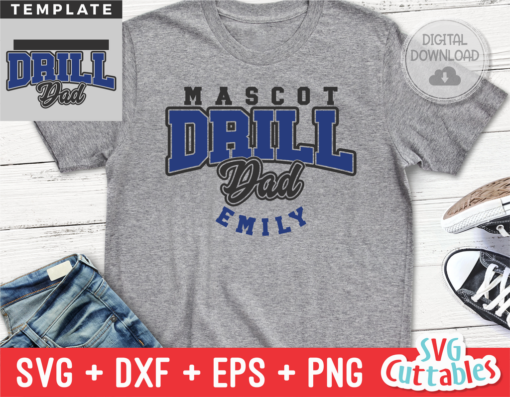 Drill Dad Template 005 | SVG Cut File