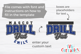 Drill Dad Template 005 | SVG Cut File