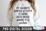 Favorite Winter Activity | Sublimation PNG